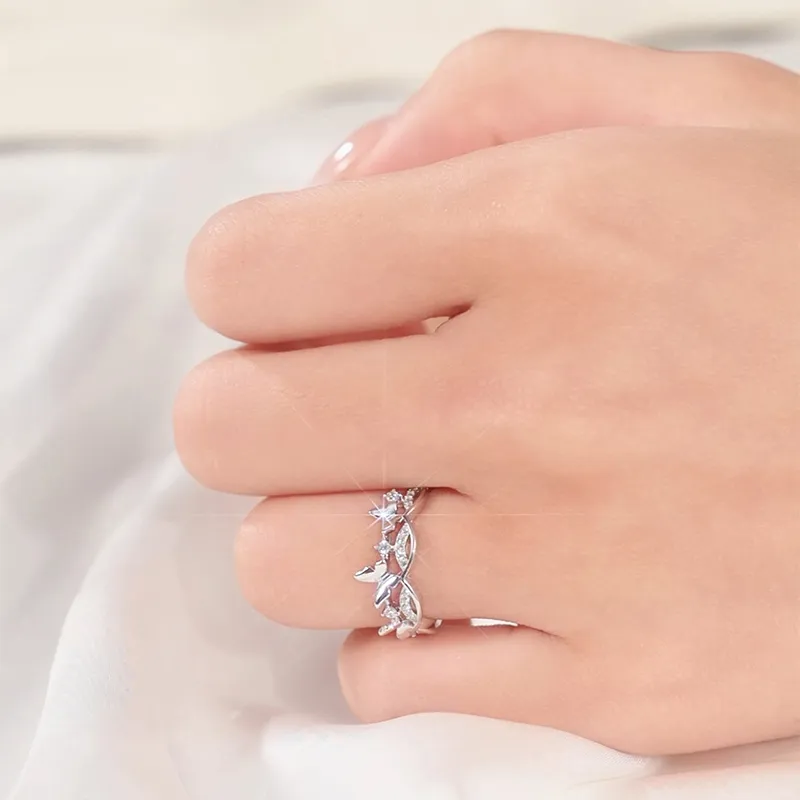 KADER 925 Sterling Silver Rings Women's Silver-2