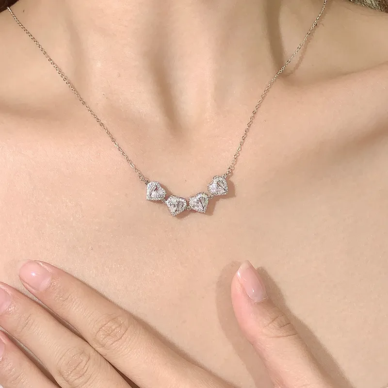 KADER Lucky Four Leaf Clover Series 925 Sterling Silver Necklaces Women's Silver White, Festival Gift Box Good Luck-3