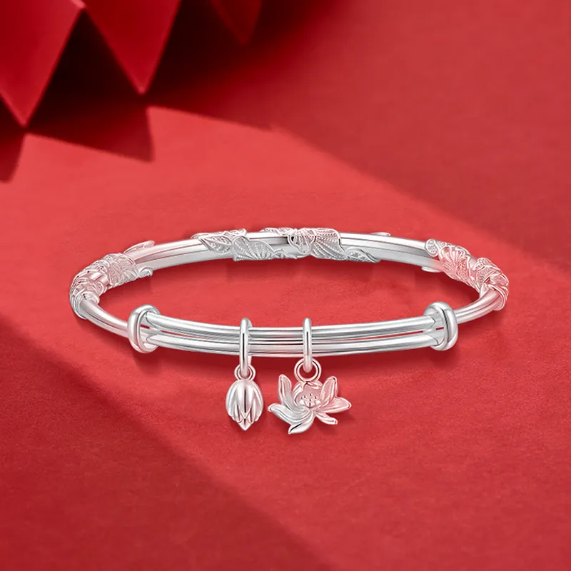 KADER 999 Fine Silver Bangles Women's Silver-3