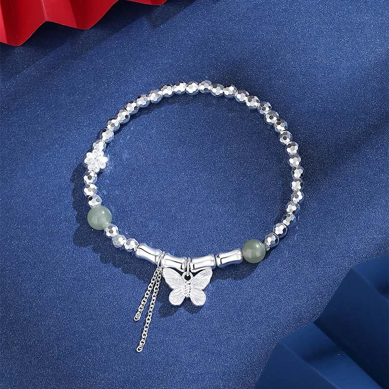 KADER 999 Fine Silver Bracelets Women's Silver, Good Luck Peaceful Girlfriend Women's-4
