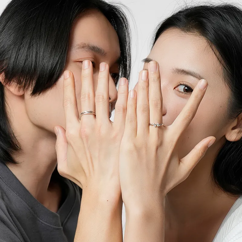 KADER 999 Fine Silver Rings Unisex Silver white Gift Box-4