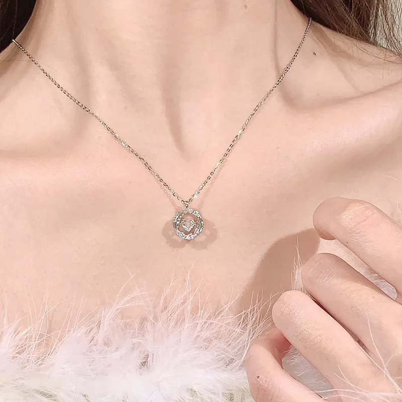 KADER Magic Apple Series 925 Sterling Silver Necklaces Women's Two Tone Optional Box-6