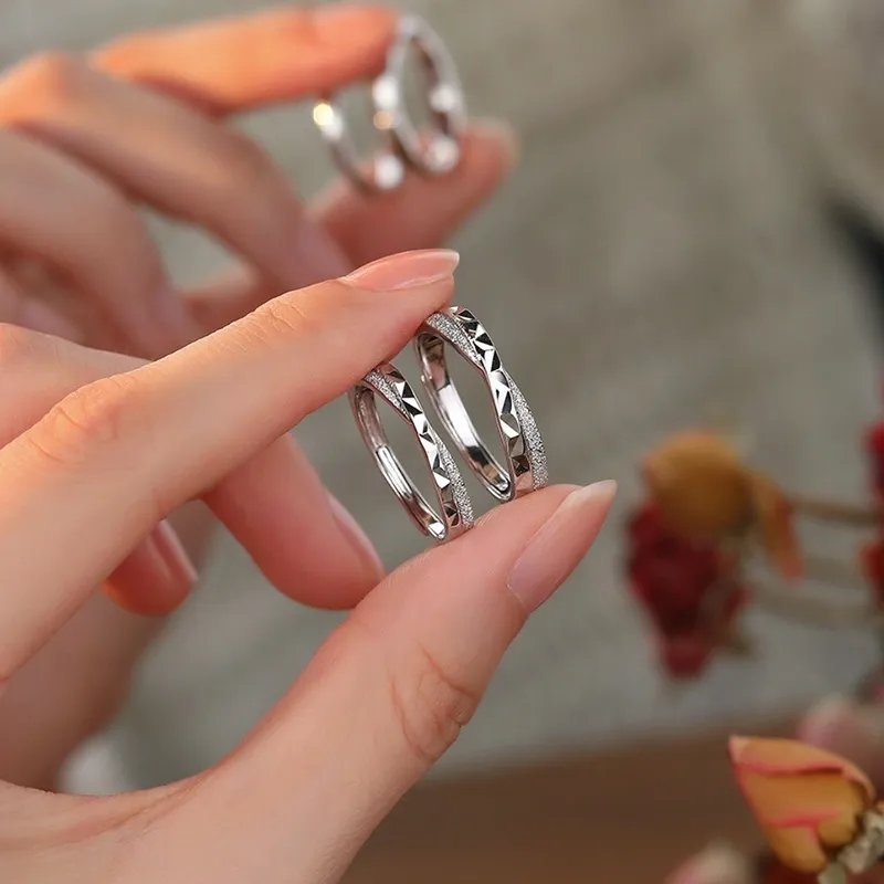 KADER 925 Sterling Silver Rings Unisex Silver-4