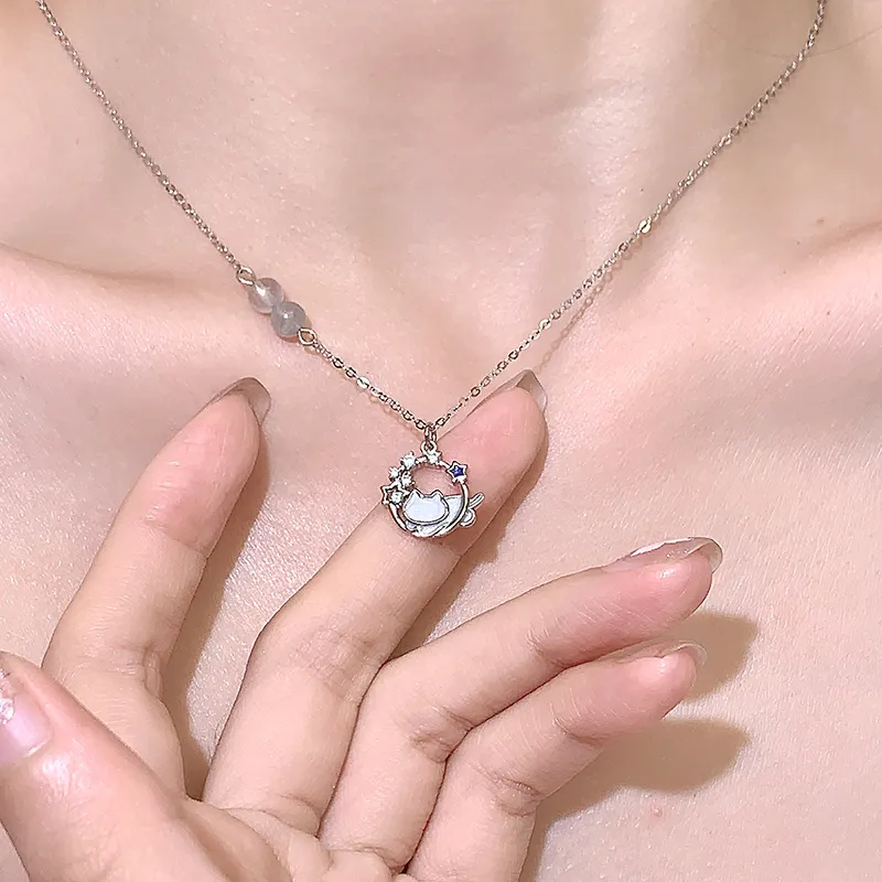 KADER 925 Sterling Silver Necklaces Women's Silver-1