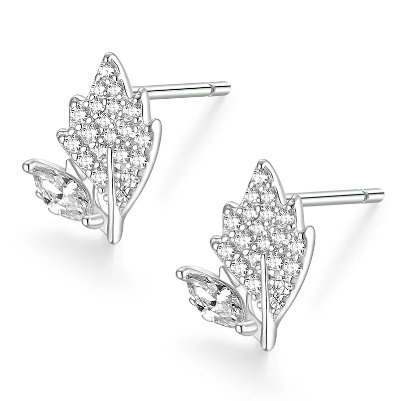 KADER 925 Sterling Silver Stud Earrings Women's Silver Snake Year Box-1