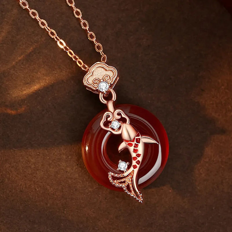 KADER Peace And Joy Series Agate Necklaces Women's-2