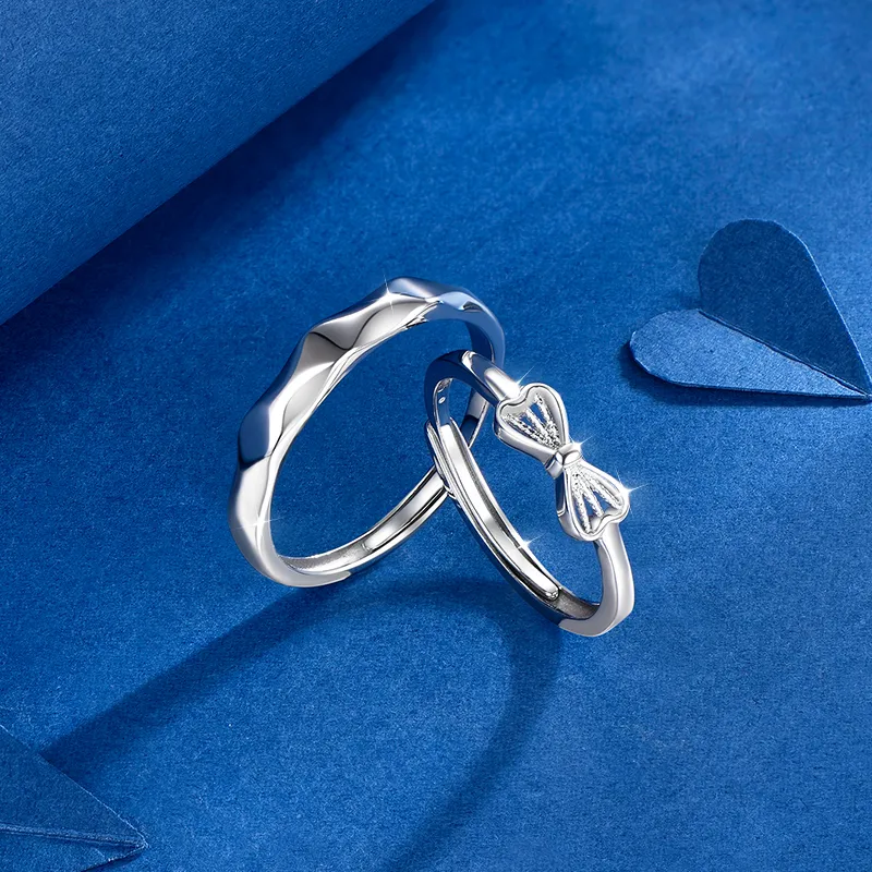 KADER 925 Sterling Silver Rings Unisex Silver-4