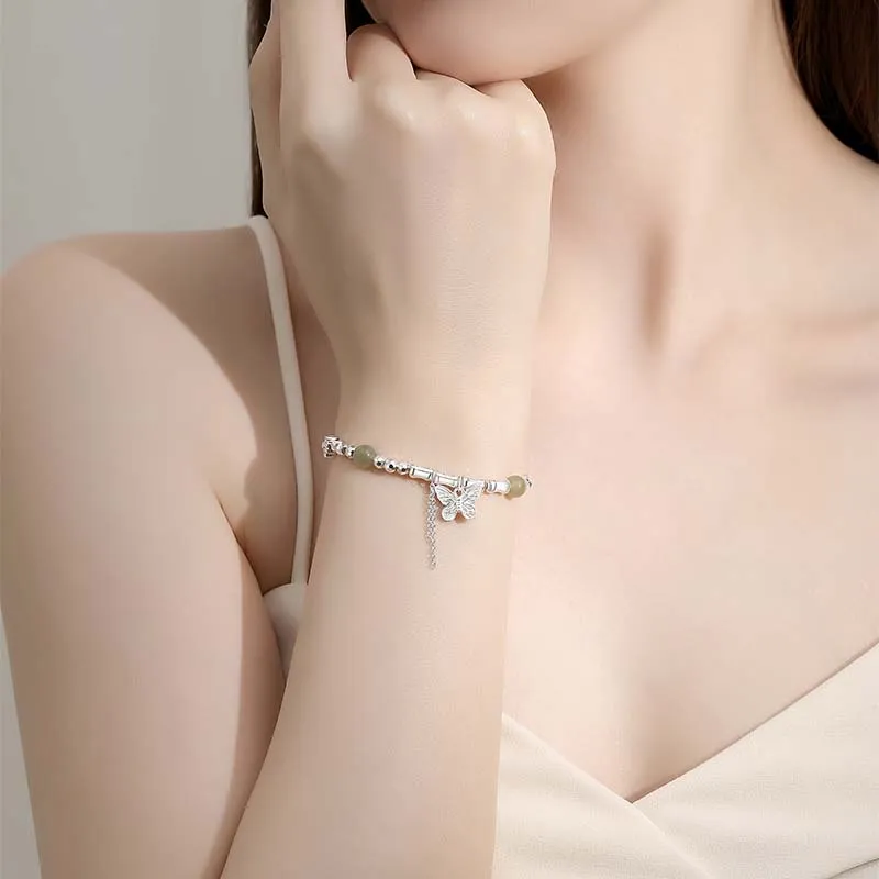 KADER 999 Fine Silver Bracelets Women's Silver, Good Luck Peaceful Girlfriend Women's-1