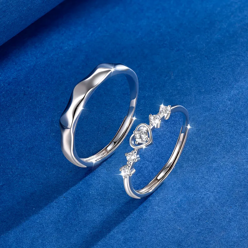 KADER 925 Sterling Silver Rings Unisex Silver-2