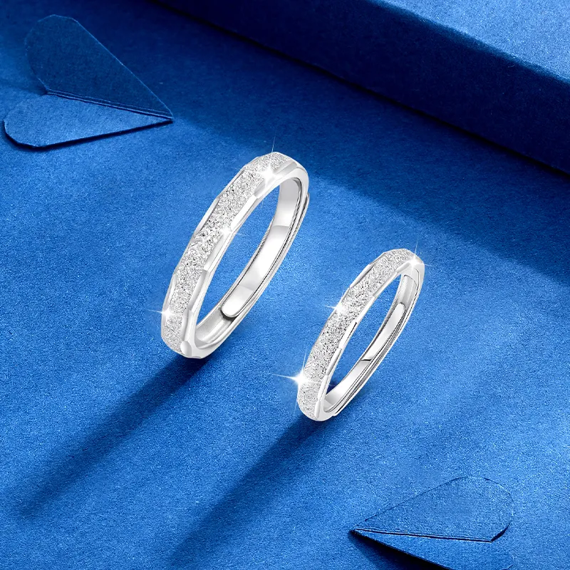 KADER 925 Sterling Silver Rings Unisex Silver Box-2
