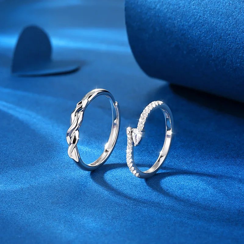 KADER 925 Sterling Silver Rings Unisex-4