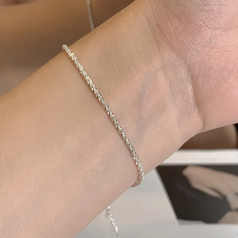 KADER 925 Sterling Silver Bracelets Women's Silver White, Box Good Luck-3