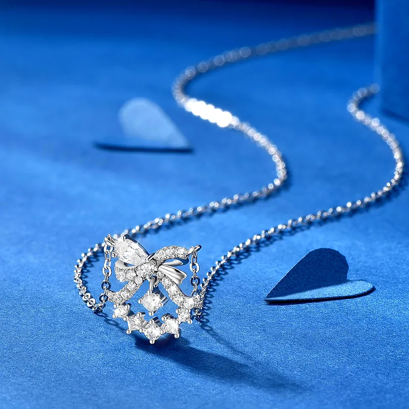 KADER 925 Sterling Silver Necklaces Women's Silver Gift Box Sets-4