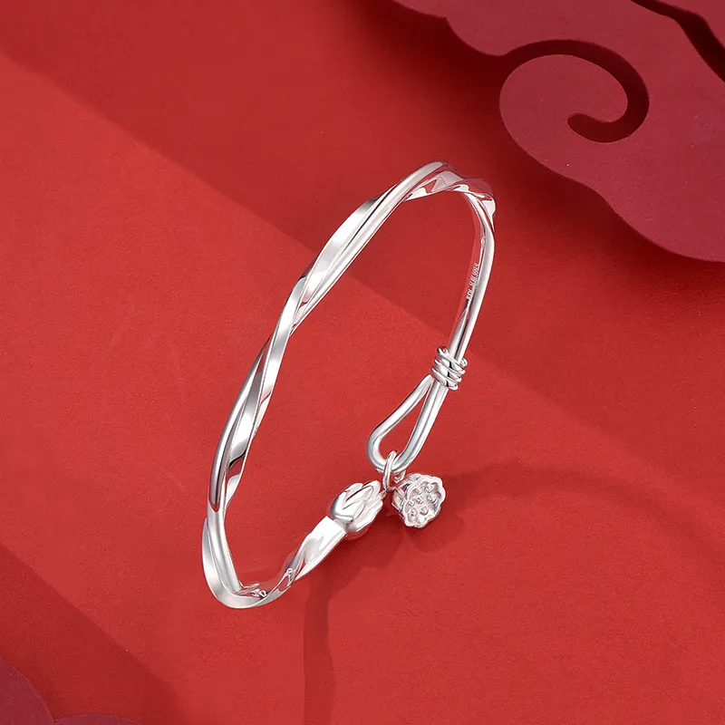 KADER 999 Fine Silver Sterling Silver Bracelets Women's Silver-3