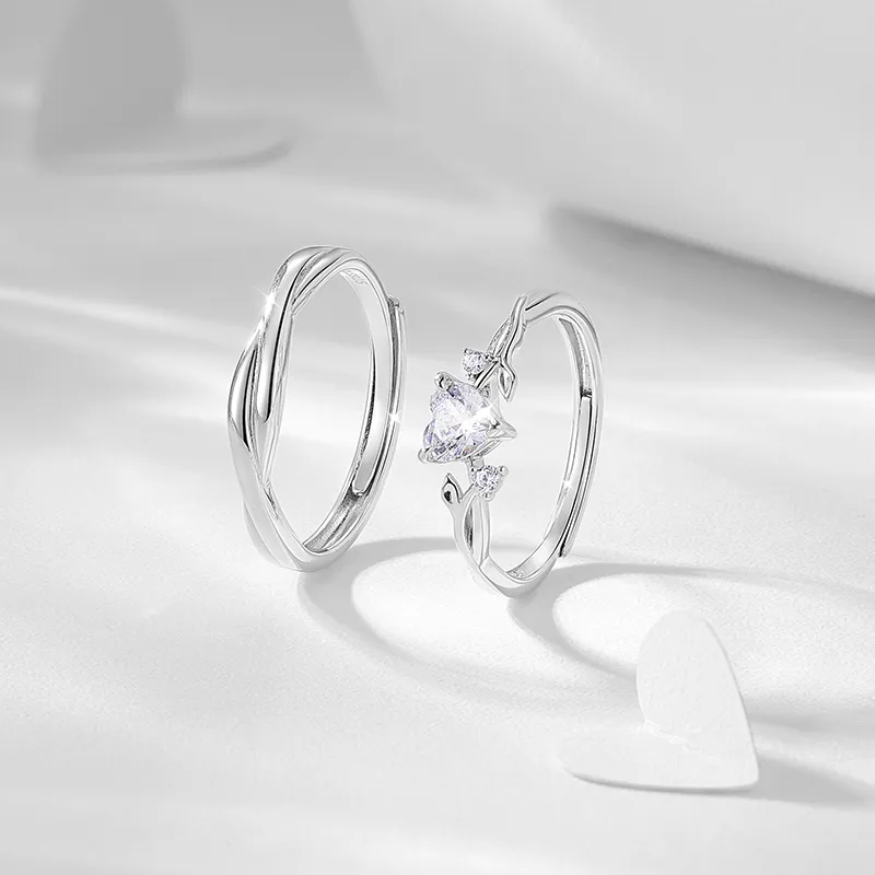 KADER 925 Sterling Silver Rings Unisex-5
