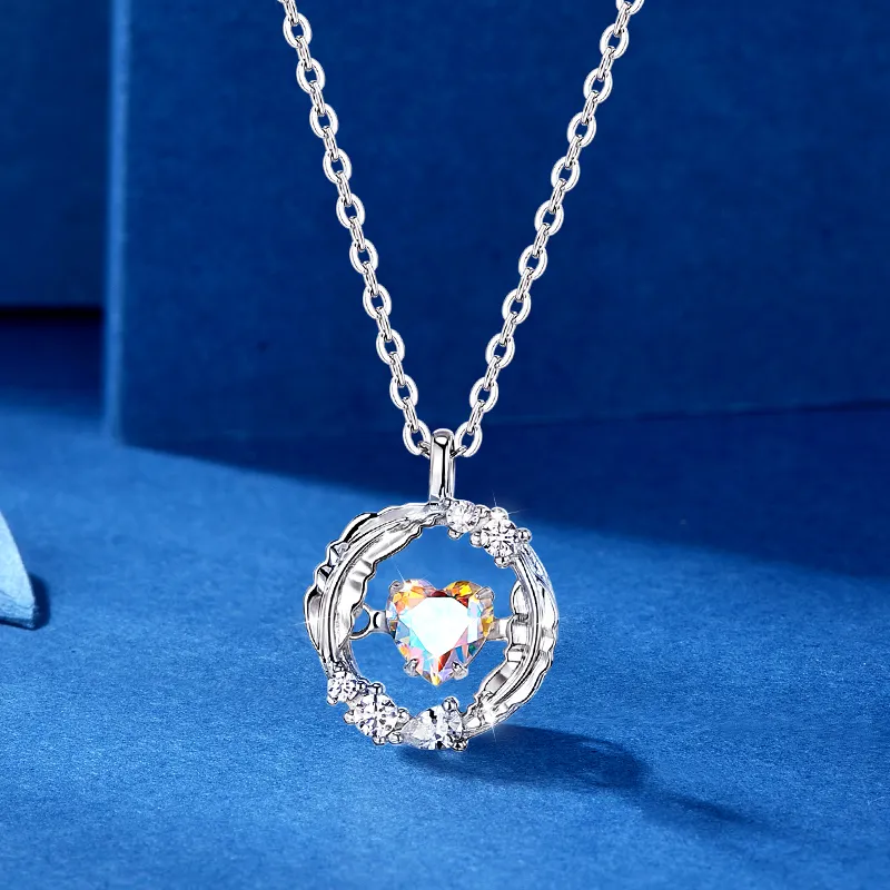 KADER Magic Apple Series 925 Sterling Silver Necklaces Women's Two Tone Optional Box-7