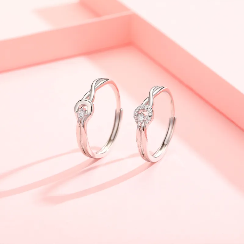 KADER 925 Sterling Silver Date Essential Niche Luxury Minimalist Style Versatile Rings Unisex-3