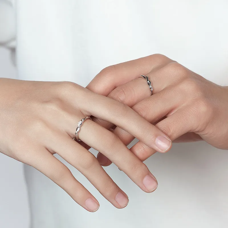 KADER 925 Sterling Silver Rings Unisex Silver-7