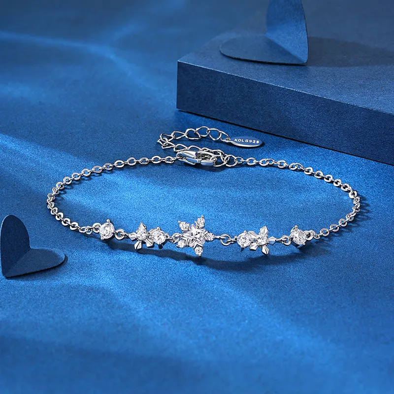 KADER Floral Collection Velvet Flower Collection 925 Sterling Silver Bracelets Women's Silver Box-6