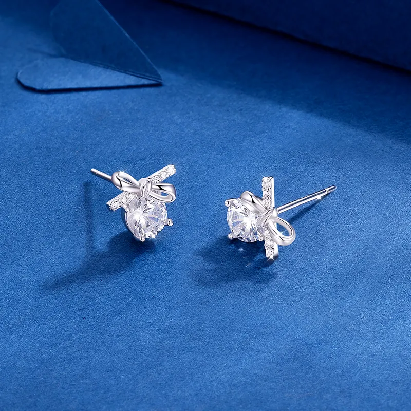 KADER 925 Sterling Silver Stud Earrings Women's Silver, Bestie Women's Gift, Box-2
