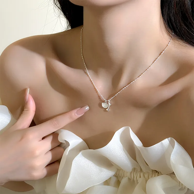 KADER 925 Sterling Silver Necklaces Women's Silver-6