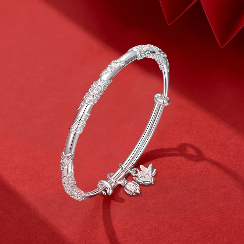 KADER 999 Fine Silver Bangles Women's Silver-2