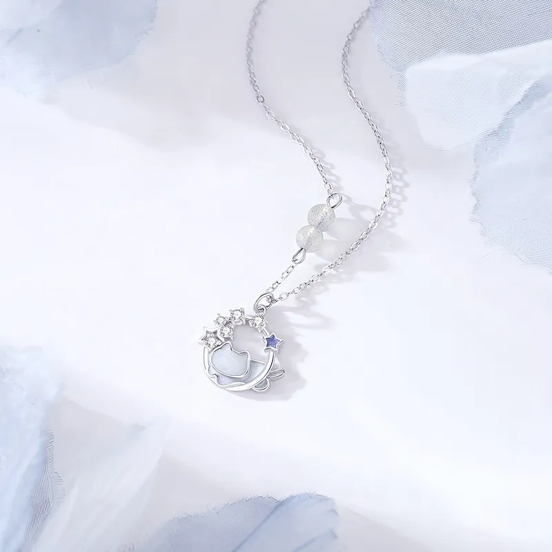 KADER 925 Sterling Silver Necklaces Women's Silver-2