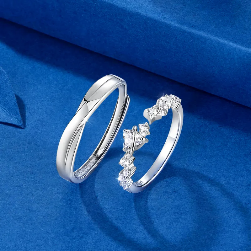 KADER 925 Sterling Silver Rings Unisex Silver-7