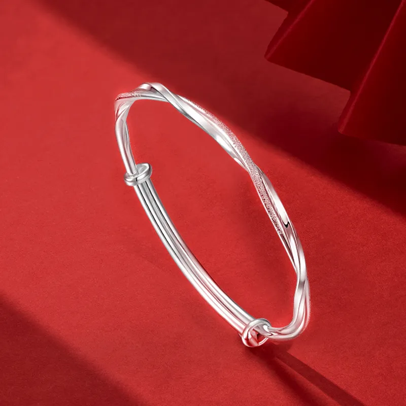 KADER Sterling Silver Bangles Women's Silver-4