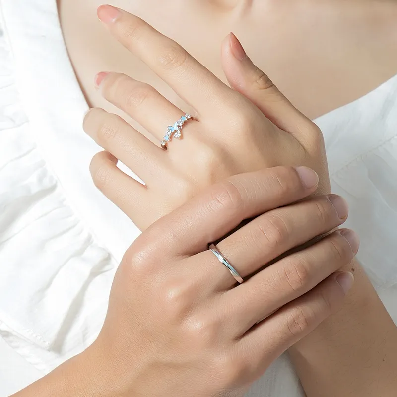 KADER 925 Sterling Silver Rings Unisex Silver Box-7