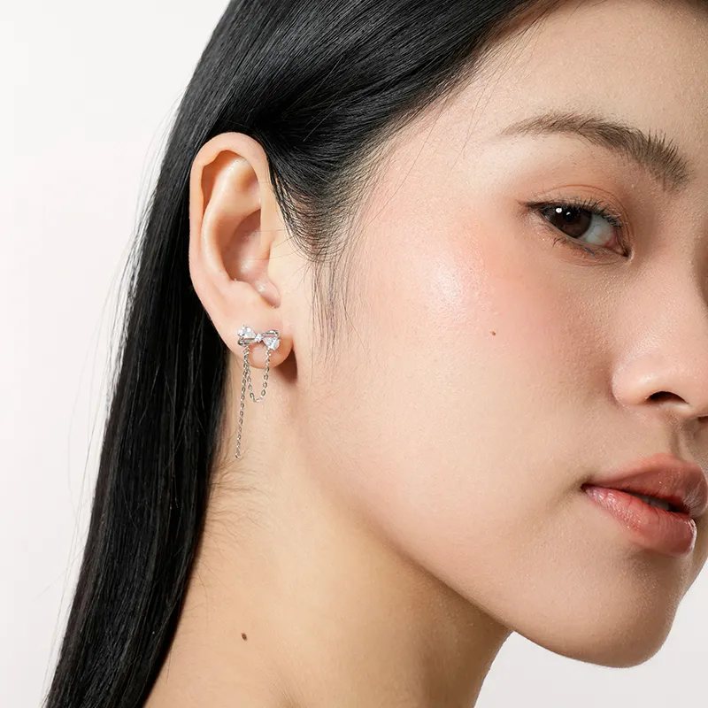 KADER Dynamic Connection Series 999 Fine Silver Earrings Women's-4