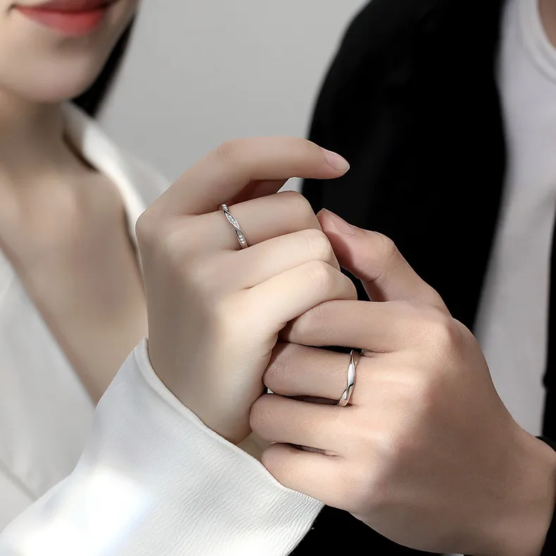 KADER 925 Sterling Silver Rings Unisex Silver-3