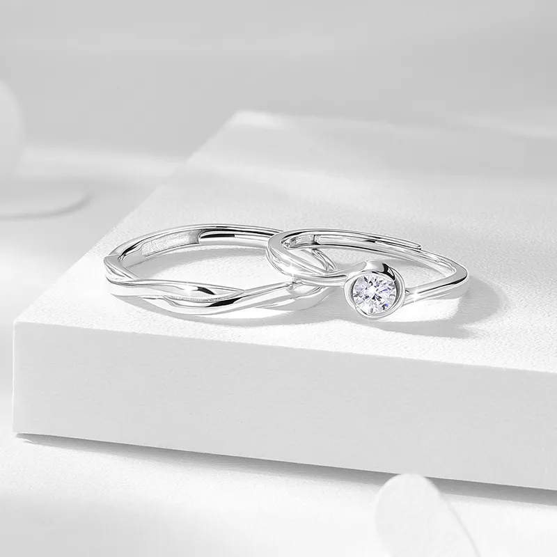 KADER 925 Sterling Silver Rings Unisex-6