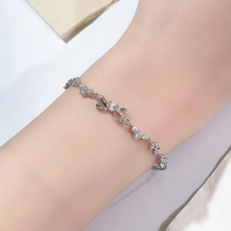 KADER 999 Fine Silver Bracelets Women's Silver white Gift Box-1