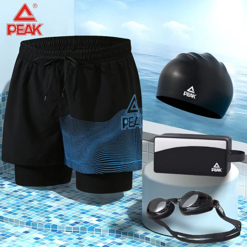 PEAK Swimming Sets Polyester Hot Spring Beach Men's Plus Size-1