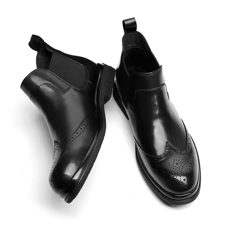 PALMPOLO Short Chelsea Boots Men's Black-2