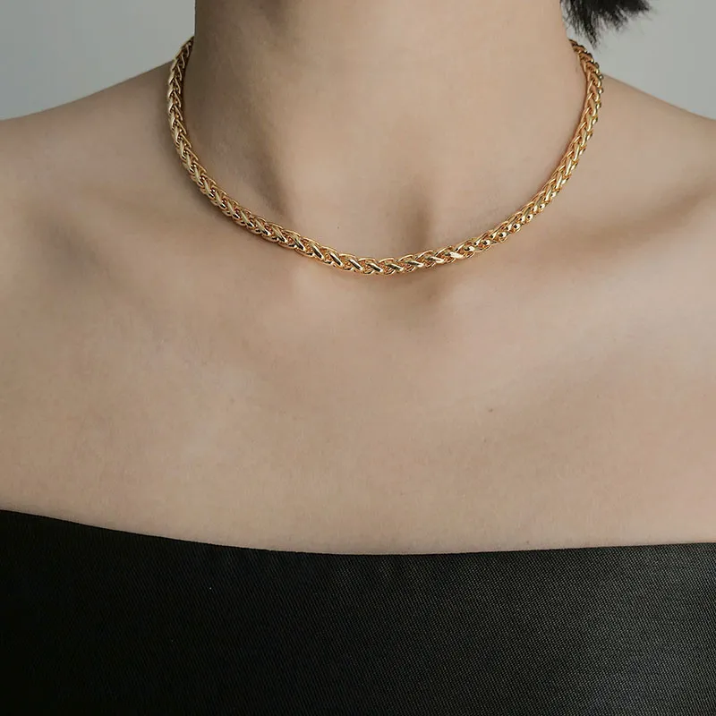 GLITTER STELLA Copper Plain Chain Unisex-6