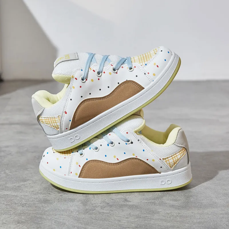 VICTORIA&VERA Puffy Shoes Wear resistant, Lightweight, Breathable, And Non slip. Skateboard Shoes Women's-6