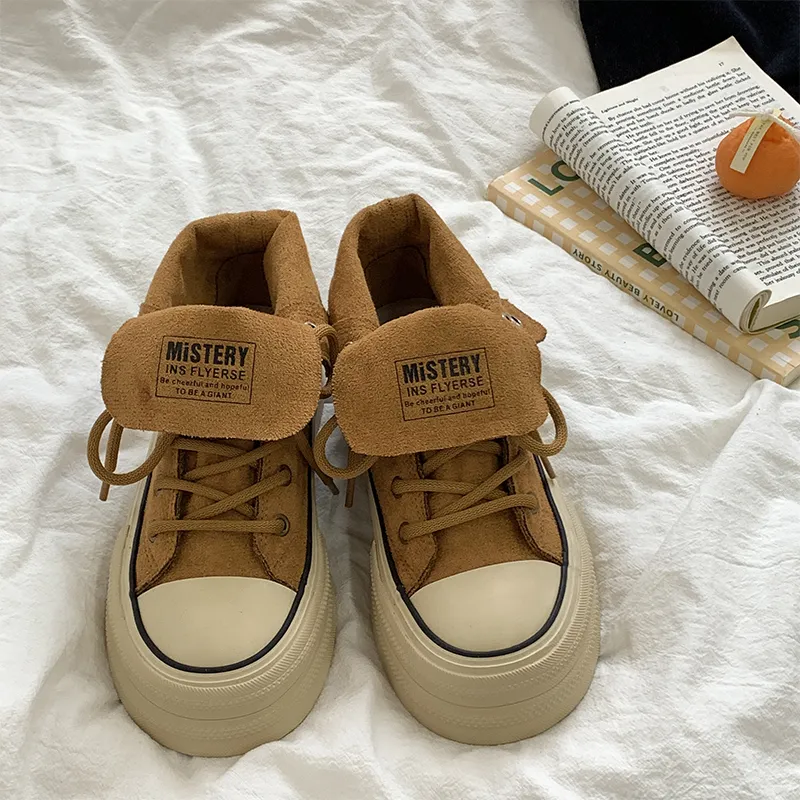 VICTORIA&VERA Slip Resistant, Abrasion Resistant, Lightweight High Top Canvas Shoes Women's-28