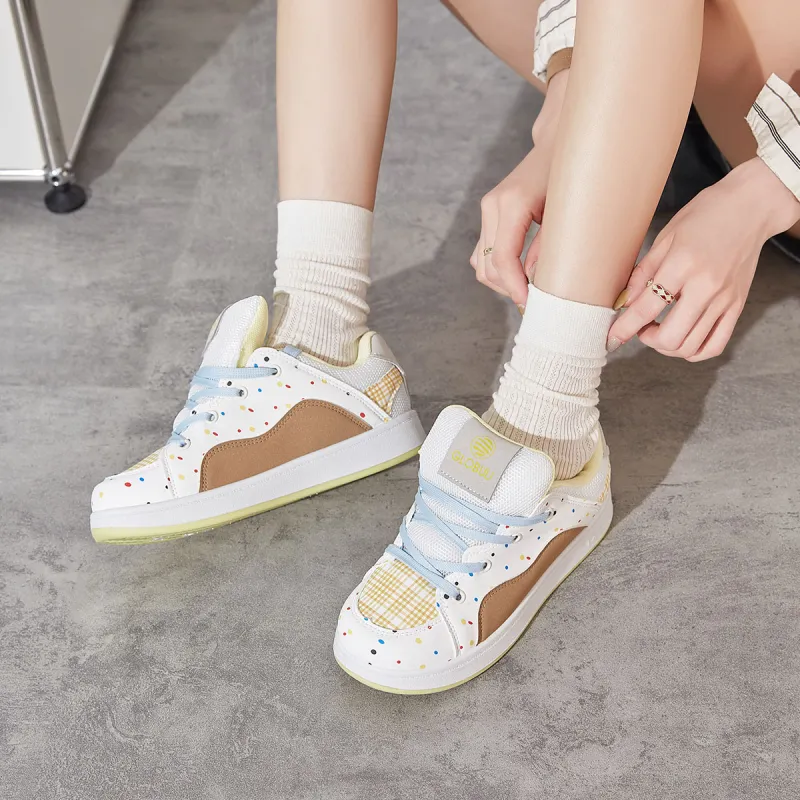 SHUXIAOBEI Balance Breathable Height Increasing Low Top Skateboard Shoes Women's-18