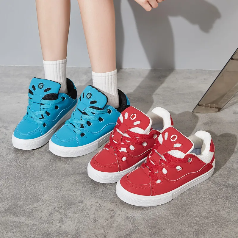 SHUXIAOBEI Balance Breathable Height Increasing Low Top Skateboard Shoes Women's-29