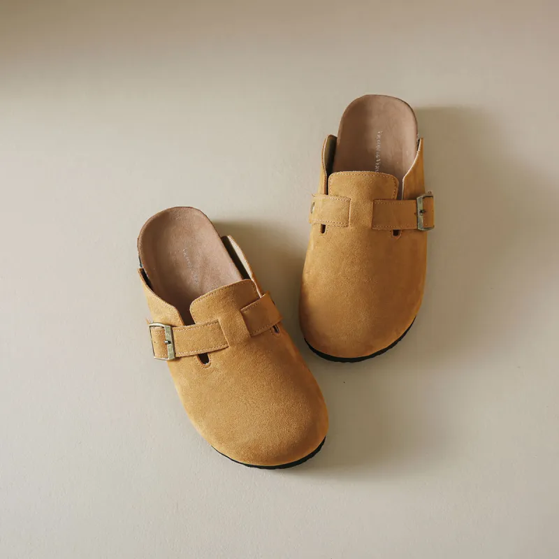VICTORIA&VERA Rubber Stitching Slip Resistant, Lightweight, And Breathable Wrap toe Slippers Women's-17