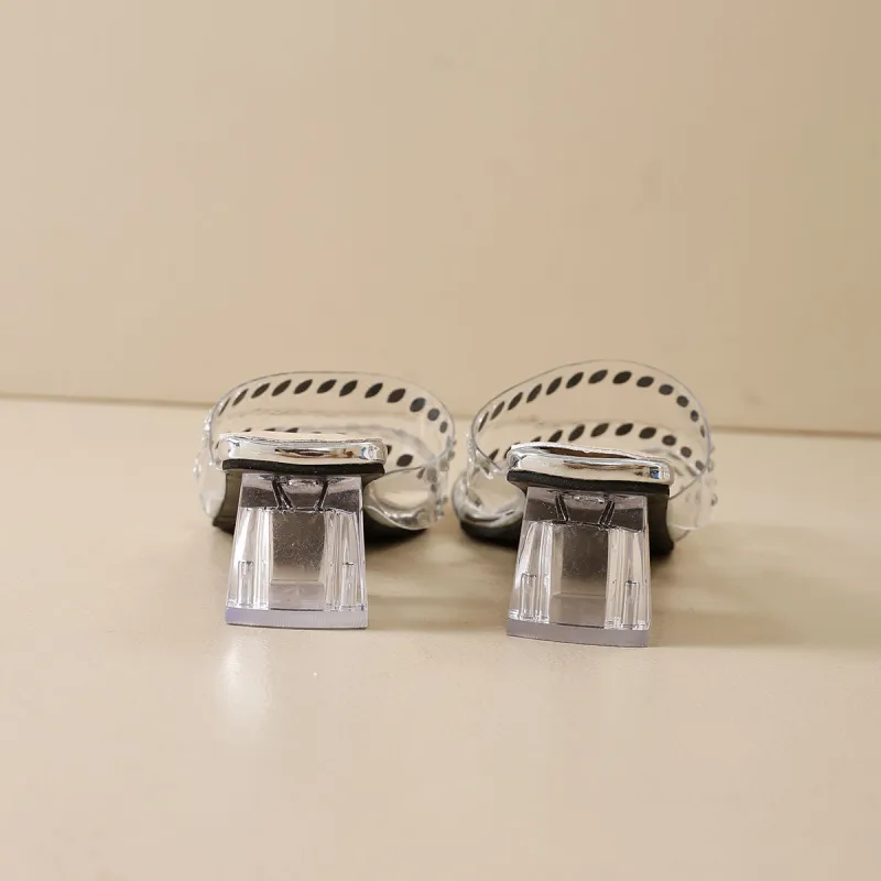 VICTORIA&VERA Slip Resistant Abrasion Resistant Slide Slippers Women's Silver-3