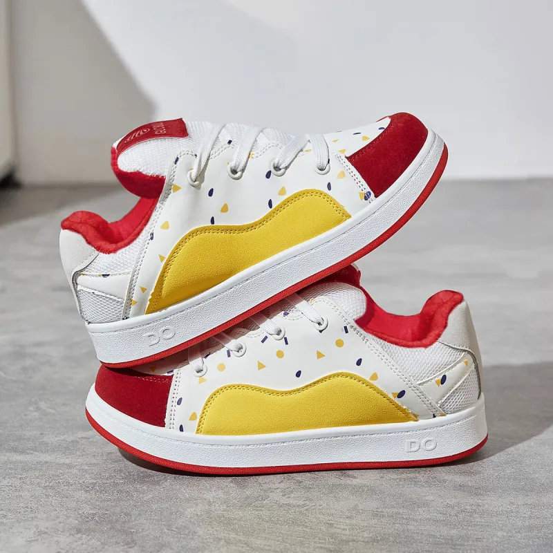 VICTORIA&VERA Puffy Shoes Wear resistant, Lightweight, Breathable, And Non slip. Skateboard Shoes Women's-21