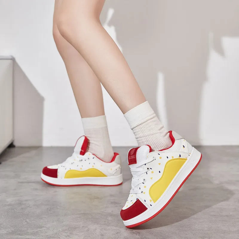 SHUXIAOBEI Balance Breathable Height Increasing Low Top Skateboard Shoes Women's-13