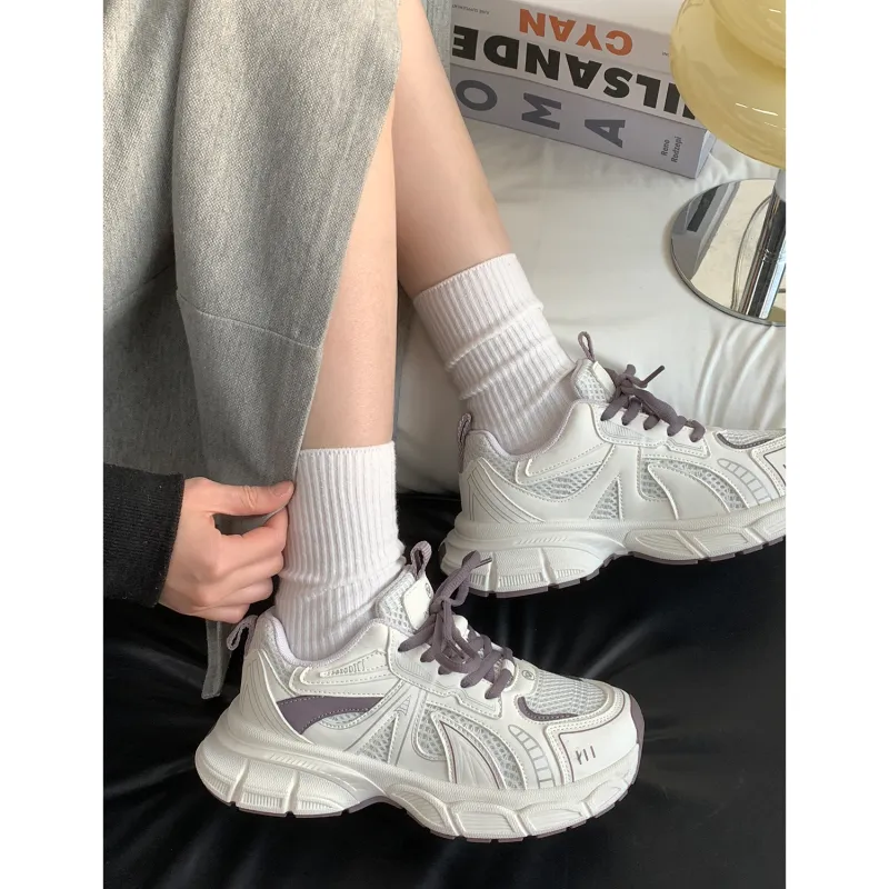 VICTORIA&VERA Low Top Chunky Sneakers Women's-16