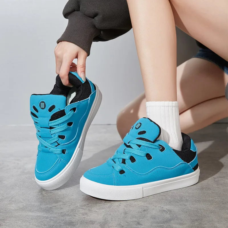 SHUXIAOBEI Balance Breathable Height Increasing Low Top Skateboard Shoes Women's-28