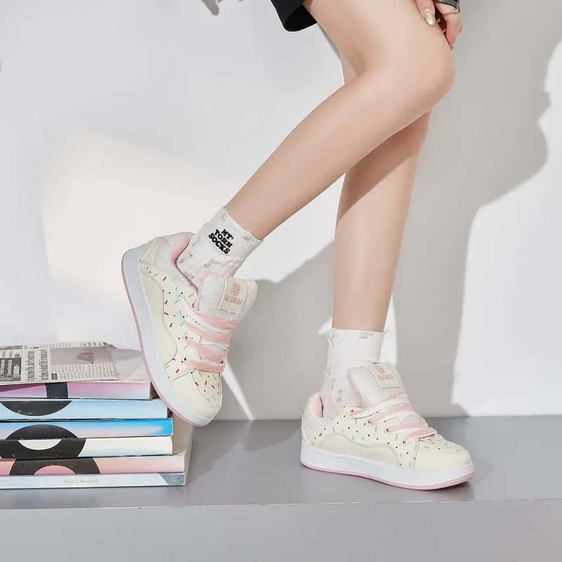VICTORIA&VERA Puffy Shoes Wear resistant, Lightweight, Breathable, And Non slip. Skateboard Shoes Women's-19