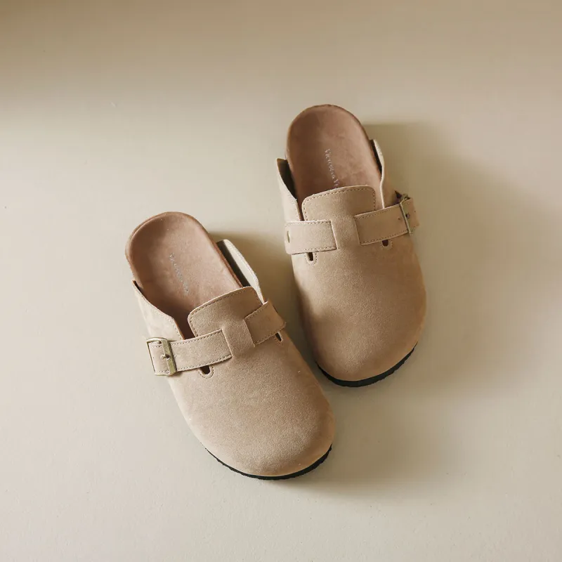 VICTORIA&VERA Rubber Stitching Slip Resistant, Lightweight, And Breathable Wrap toe Slippers Women's-22