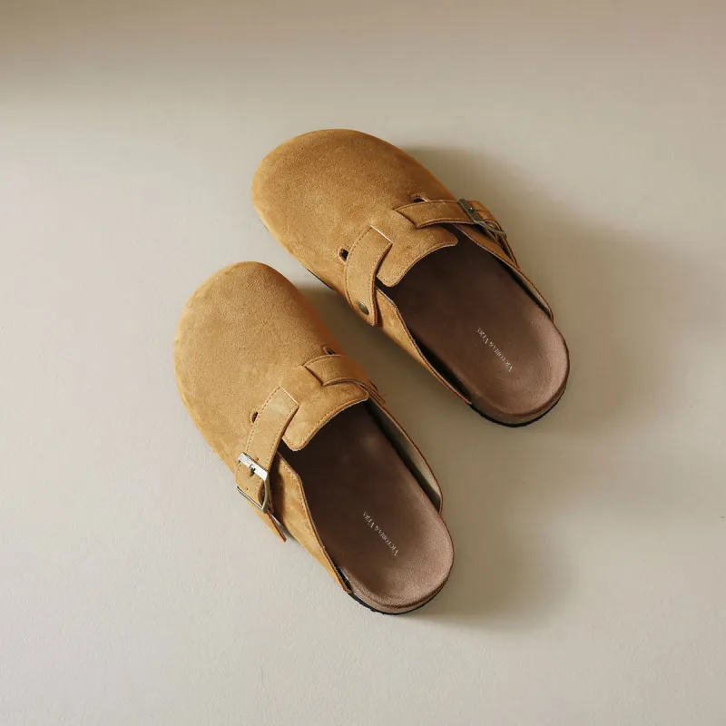 VICTORIA&VERA Rubber Stitching Slip Resistant, Lightweight, And Breathable Wrap toe Slippers Women's-16